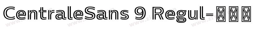 CentraleSans 9 Regul字体转换